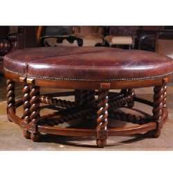 barley twist double ottoman