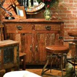 adjustable iron stool leather