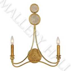 Celeste Gilded Dual-Arm Wall Sconce
