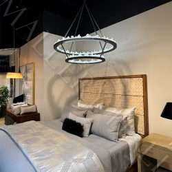 Celestial Quartz Halo Chandelier