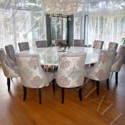 Clarice Upholstered Dining Chair Tufted Options-4