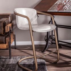 Leather Counter Chair Room