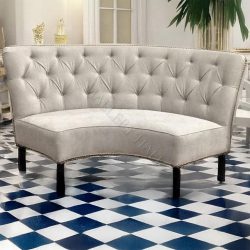 Monica Curved Dining Settee Bench-0
