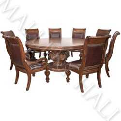 Paradiso Grand Carved Round Table-1