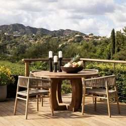 Reclaimed Teak Outdoor Table terrace