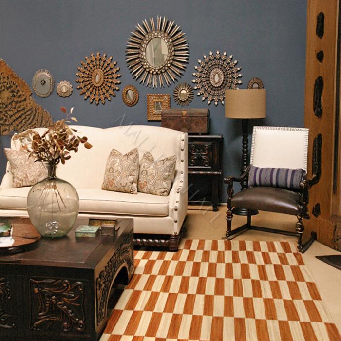 Selina Brazil Custom Sofa with Twisted Barley Stretcher-0 Selina Brazil Custom Sofa with Twisted Barley Stretcher-0