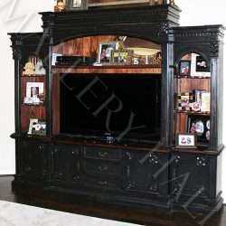 Entertainment Center Customizable With or Without Doors