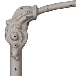 Weathered White Iron Finish Sample