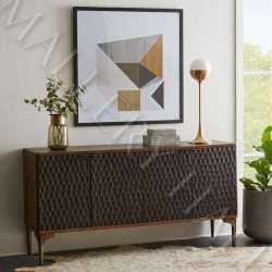 Reclaimed Modern Style Two-Toned Sideboard
