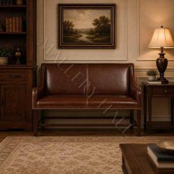 Joseph Top Grain Leather Loveseat