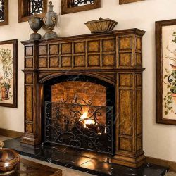 Ashbury Manor Panel Crest Fireplace Surround with Custom Options