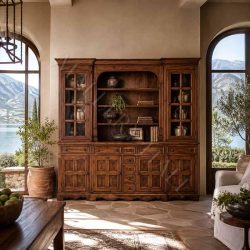 Hand Painted Hutch Wall Unit-4